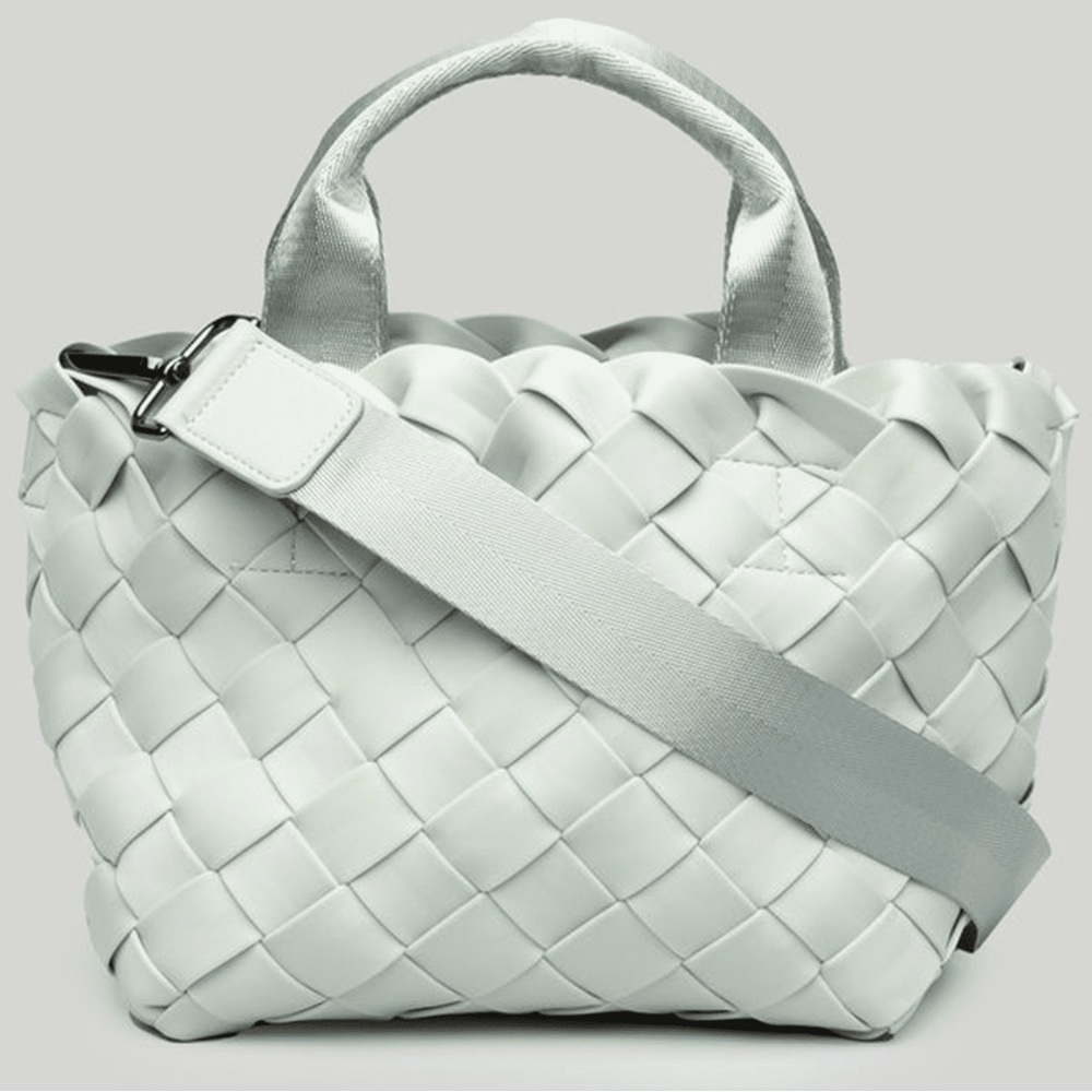 Naghedi Woven Gray Bag